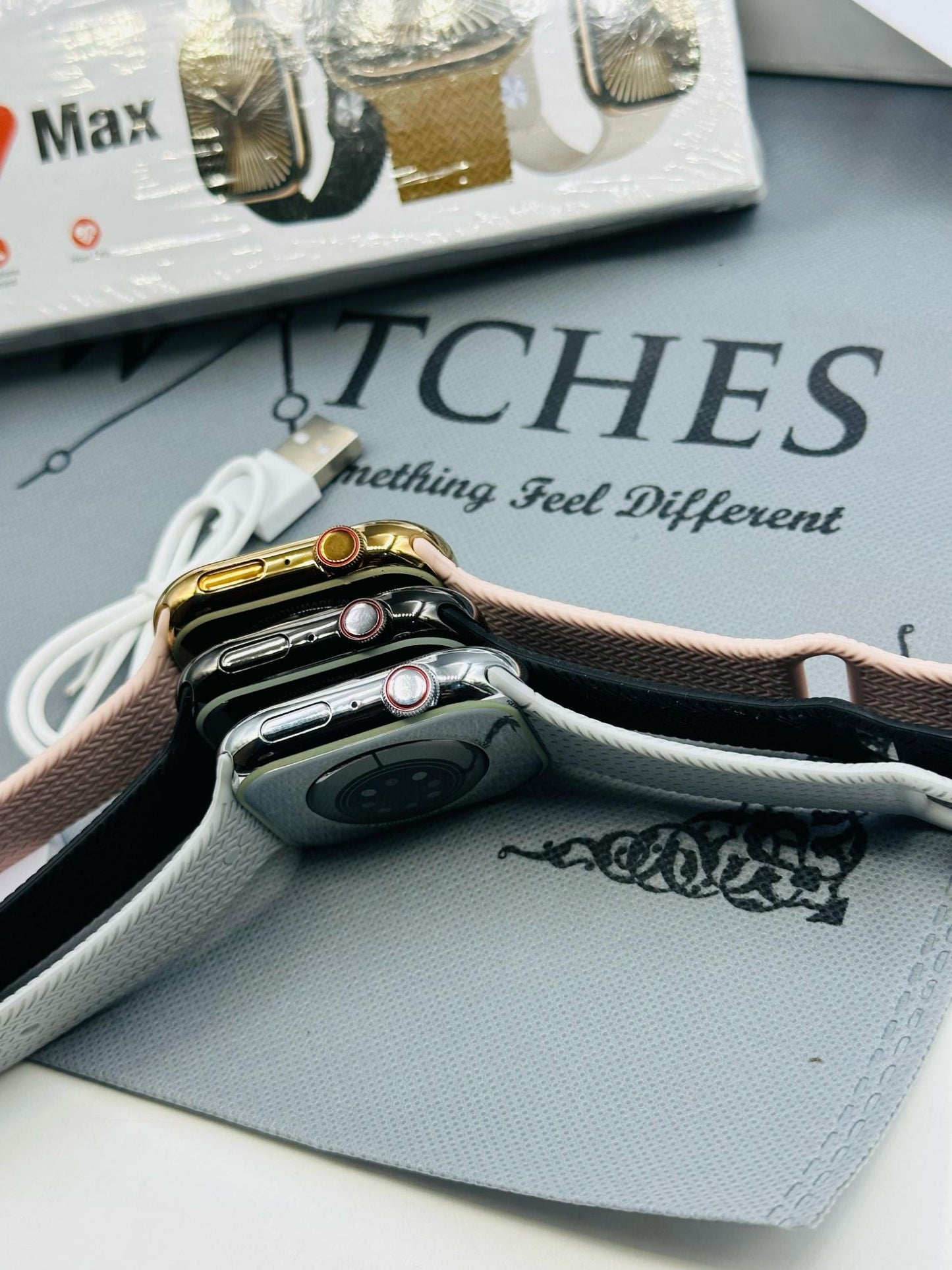 Watch 10 Max | New Model Series 10 Max Smart Watch | Stainless Steel Body with High Definition Edge Display - Silver