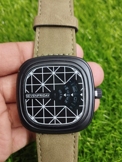 SEVEN FRIDAY Wrist Watch for Men - Without Box (Random Colors & Designs)