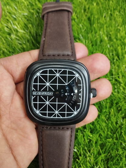 SEVEN FRIDAY Wrist Watch for Men - Without Box (Random Colors & Designs)