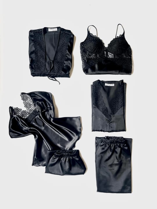 6 Pcs Women's Nighty Set – Comfortable Sleepwear & Lounge wear Collection