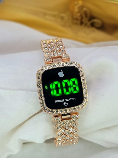 LED Touch Screen Watch – Waterproof, Cell Operated, Stylish Digital Wristwatch (No Box)