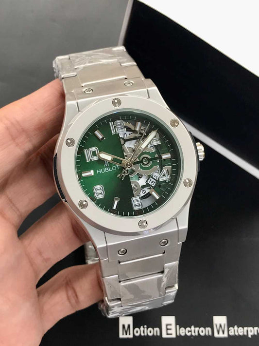 HUBLOT Men’s Watch – Half Skeleton Model
