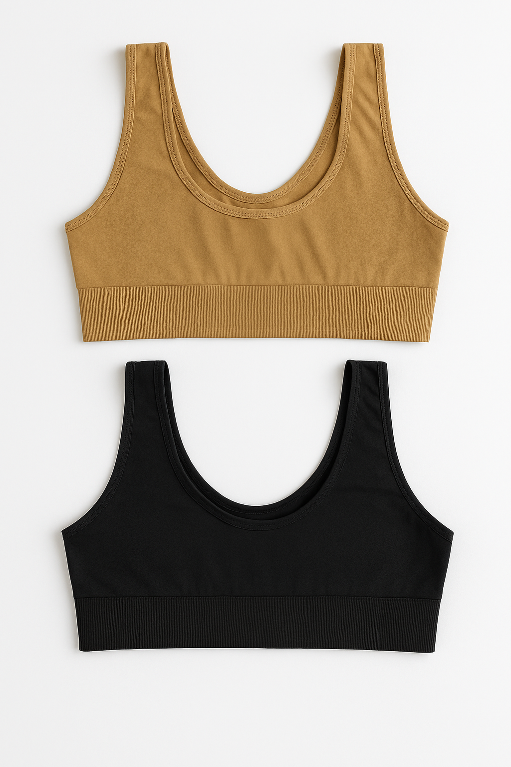 Women's Lycra Sports Bra Set (Pack of 2)