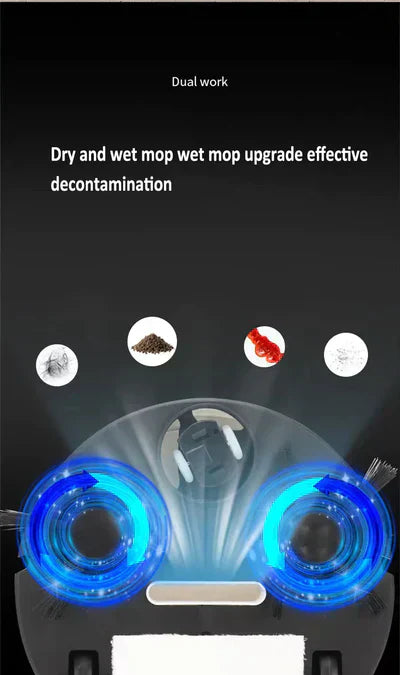 3-in-1 Low Noise Sweeping Robot, Cordless Robotic Vacuum Cleaner