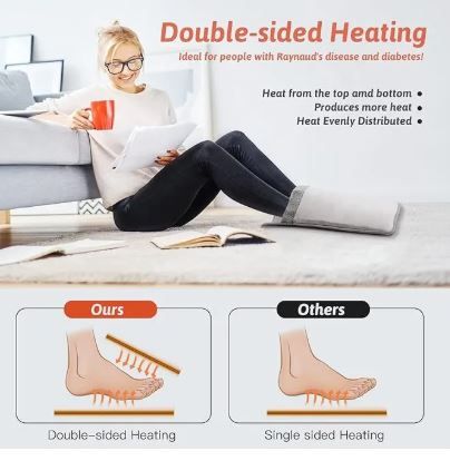 Electric Foot Warmer with USB Charging Washable Foot Warmer Heater