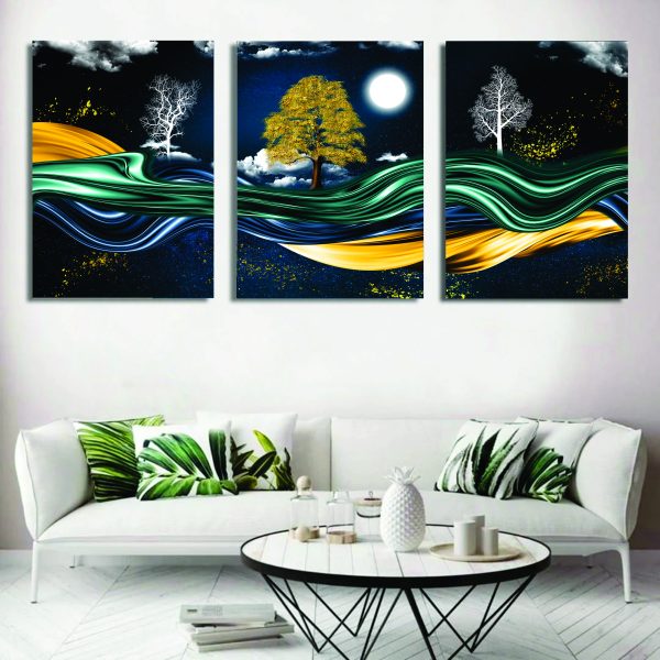 Set Of 3 Wall Art Wooden Phototile Frames For Wall Decor
