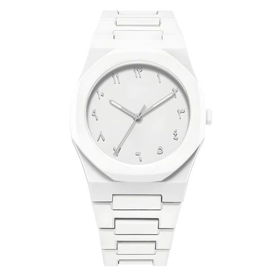 White Aura Wrist Watch Lightweight Fashion Watch with Butterfly Lock Classic Watch
